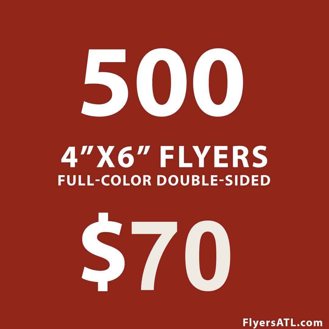500 Business Flyers Postcards $50 Special 