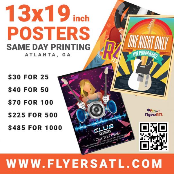Cheap Poster Printing Size Same Day Printing near Atlanta Print Posters