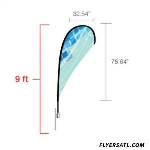 Teardrop Feather 32.54"x78.64"