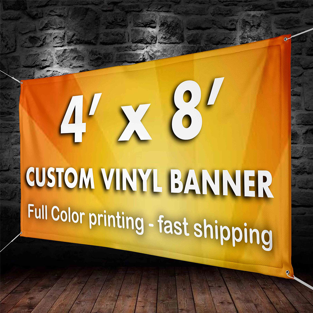 Print 4x8 Vinyl Banner with Grommets Outdoor Indoor Use | Printing ATL