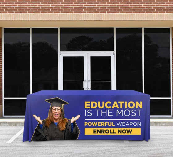 Full Color Printing Business Tablecloths - Image 2