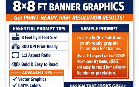 How to Prompt ChatGPT to Create a High-Resolution 8×8 ft Banner Graphic